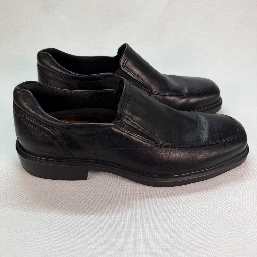 ECCO Helsinki 2 Men's 43 US 9 - 9.5 Black Leather Slip On Dress Shoes